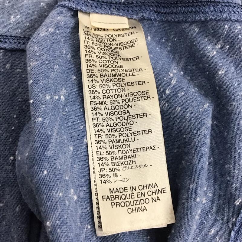 ディーゼル DIESEL Tシャツ 半袖 半袖カットソー 無地Tシャツ クルーネックカットソー S ロゴ、文字 水色 / ライトブルー /  メンズ USED 古着 中古 10132415