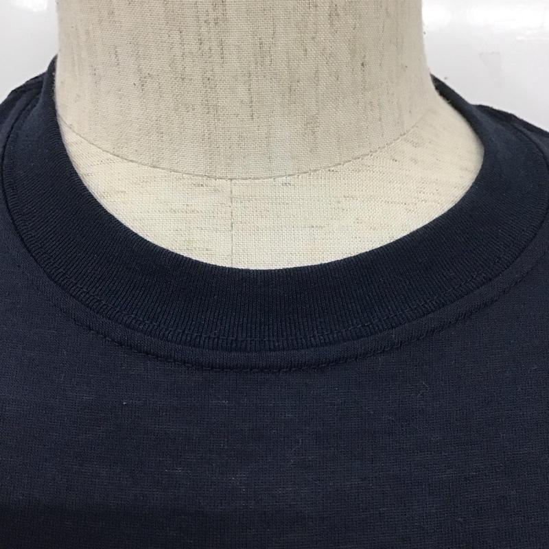 モンベル mont-bell Tシャツ 半袖 1114598 WICKRONTEEALPINEACCENTOR プリントTシャツ XS プリント 紺 / ネイビー /  メンズ USED 古着 中古 10127357