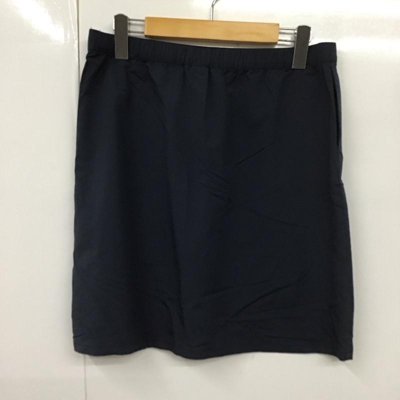 ザノースフェイス THE NORTH FACE スカート ミニスカート NTW53078 Swallowtail Skirt L ロゴ、文字 紺 / ネイビー /  レディース USED 古着 中古 10129202