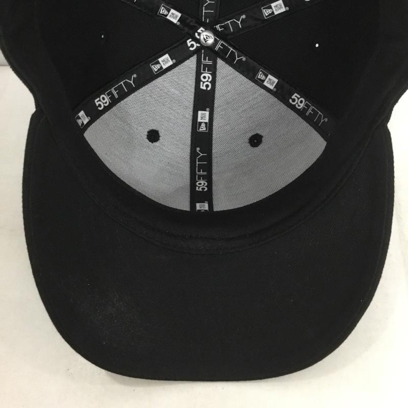 ニューエラ NEW ERA 帽子 キャップ LA ロサンゼルス ドジャース メジャーリーグ 59FIFTY ロゴ、文字 黒 / ブラック /  メンズ USED 古着 中古 10138029