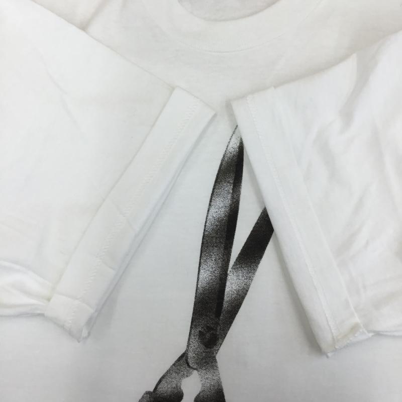 シュプリーム Supreme Tシャツ 半袖 19SS ShearsTee L プリント 白 / ホワイト / X 黄 / イエロー / X 銀 / シルバー /  メンズ USED 古着 中古 10127970