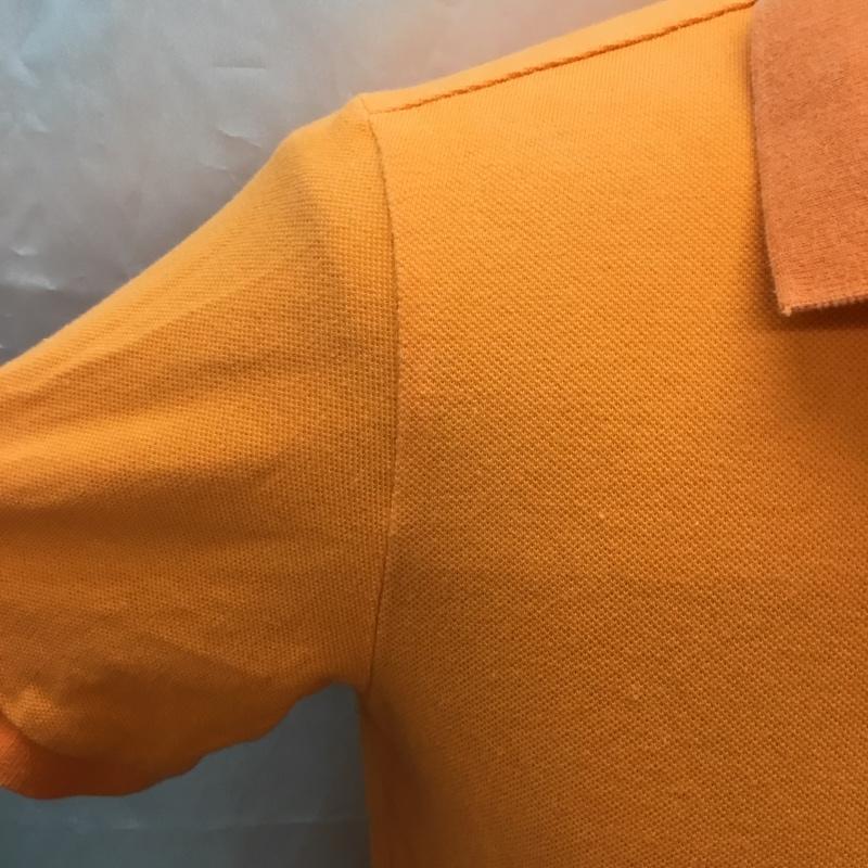 アバクロンビーアンドフィッチ ABERCROMBIE&FITCH ポロシャツ 半袖 半袖ポロシャツ カラーシャツ 半袖カットソー S ロゴ、文字 橙 / オレンジ /  メンズ USED 古着 中古 10115826