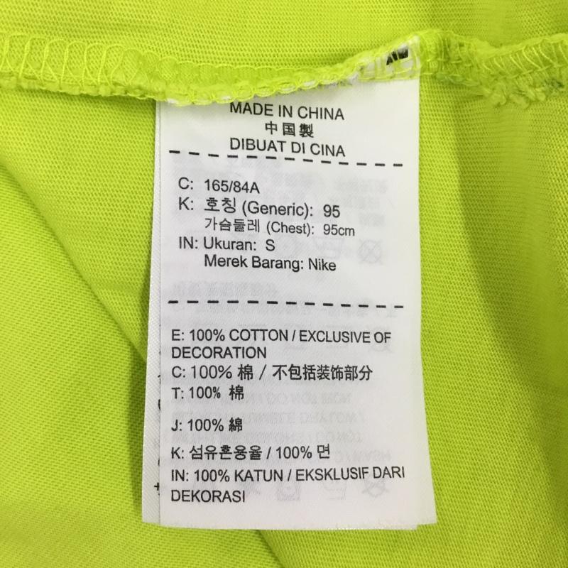 ナイキ NIKE Tシャツ 半袖 BQ0827-389 18AW NRG A6 Tuxedo T-Shirt S プリント 黄緑 / イエローグリーン /  メンズ USED 古着 中古 10113432