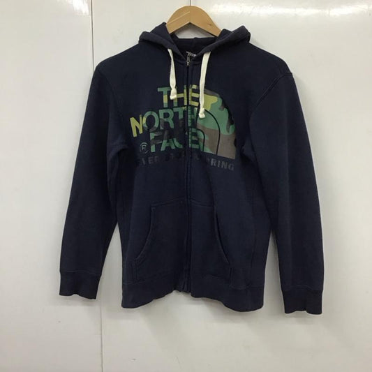ザノースフェイス THE NORTH FACE パーカー 長袖 NT61502X ジップパーカー S プリント X ロゴ、文字 紺 / ネイビー /  メンズ USED 古着 中古 10131417
