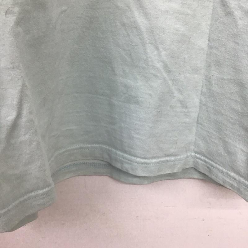 ステューシー STUSSY Tシャツ 半袖 半袖カットソー プリントTシャツ クルーネックカットソー S ロゴ、文字 水色 / ライトブルー /  メンズ USED 古着 中古 10148691