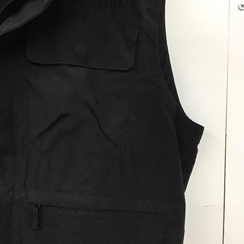 ザノースフェイス THE NORTH FACE ベスト ベスト np21306 ナイロンベスト ジップアップベスト アウター M ロゴ、文字 黒 / ブラック /  メンズ USED 古着 中古 10142875