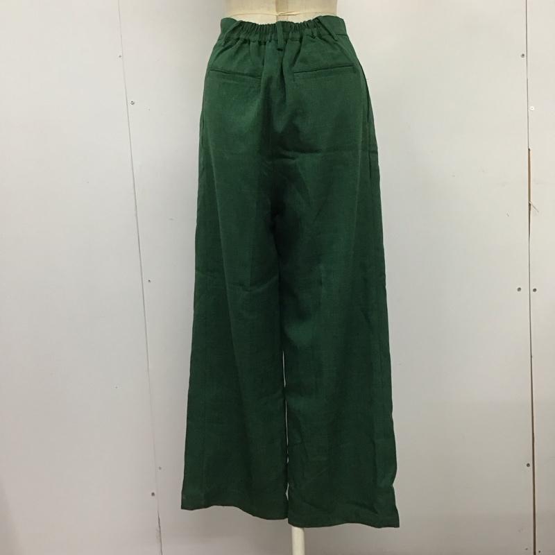 フリークスストア FREAK S STORE パンツ スラックス スラックスパンツ ワイドパンツ カジュアルパンツ M 無地 緑 / グリーン /  レディース USED 古着 中古 10122969