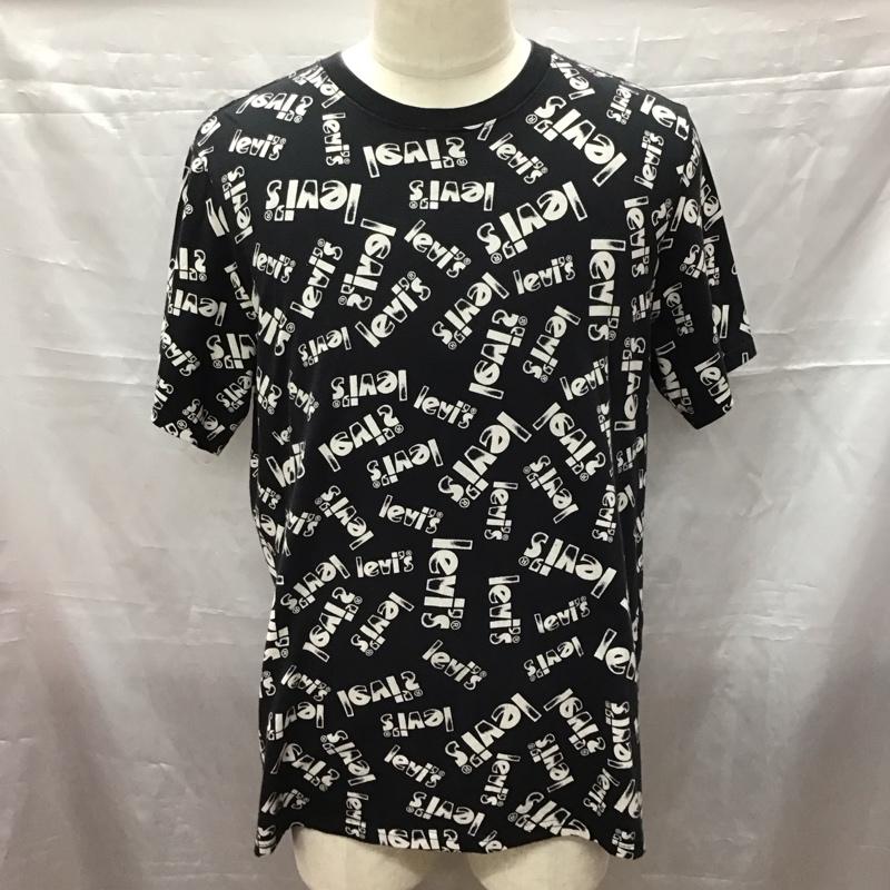 リーバイス Levi s Tシャツ 半袖 16143-0891 リラックスフィット M 総柄 黒 / ブラック /  メンズ USED 古着 中古 10115554