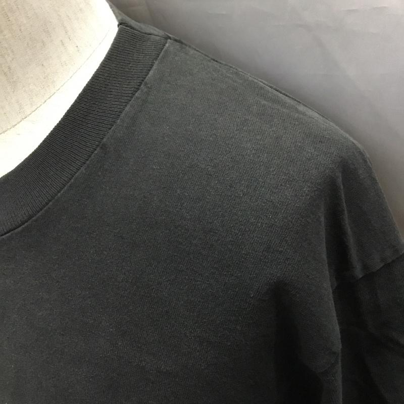 フルーツオブザルーム FRUIT OF THE LOOM Tシャツ 半袖 半袖カットソー プリントTシャツ クルーネックカットソー 古着 90s L プリント 黒 / ブラック /  メンズ USED 古着 中古 10114832