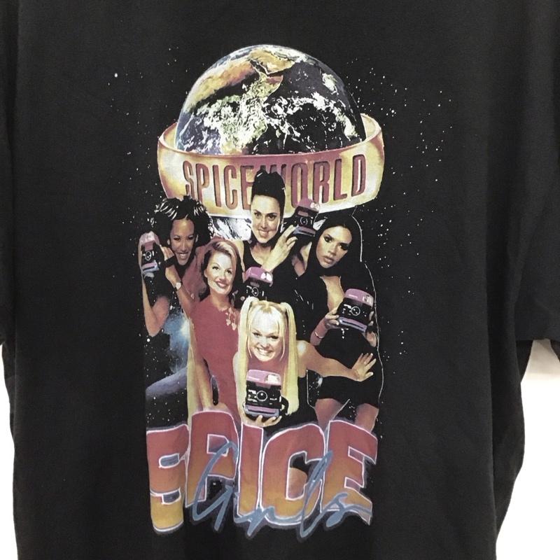 ギルダン GILDAN Tシャツ 半袖 半袖カットソー プリントTシャツ クルーネックカットソー 古着 スパイスガールズ XL プリント 黒 / ブラック /  メンズ USED 古着 中古 10140656