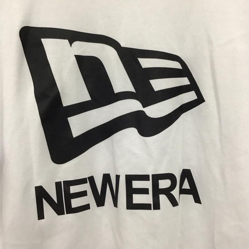 ニューエラ NEW ERA Tシャツ 半袖 半袖カットソー プリントTシャツ クルーネックカットソー L ロゴ、文字 白 / ホワイト /  メンズ USED 古着 中古 10146762