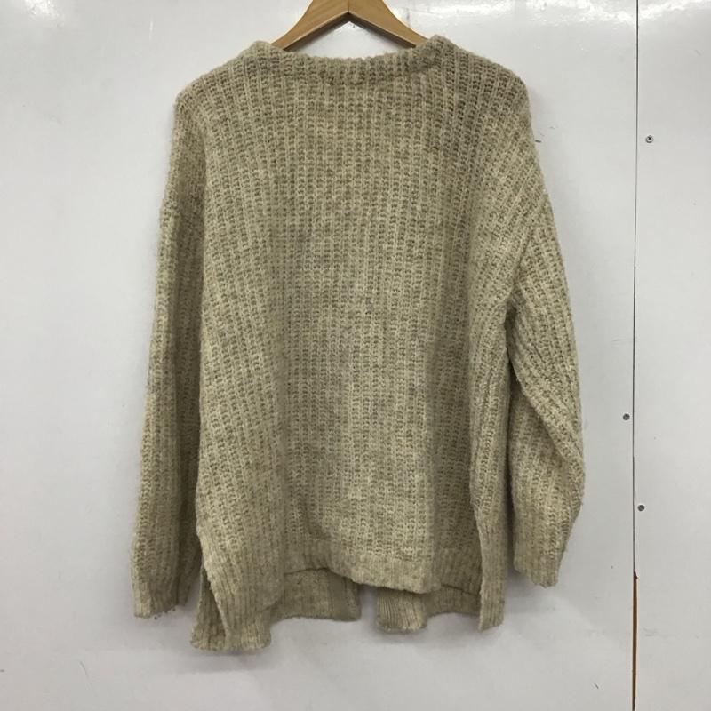 ローリーズファーム LOWRYS FARM カーディガン 長袖 ニット FREE 無地 ベージュ / ベージュ /  レディース USED 古着 中古 10137395