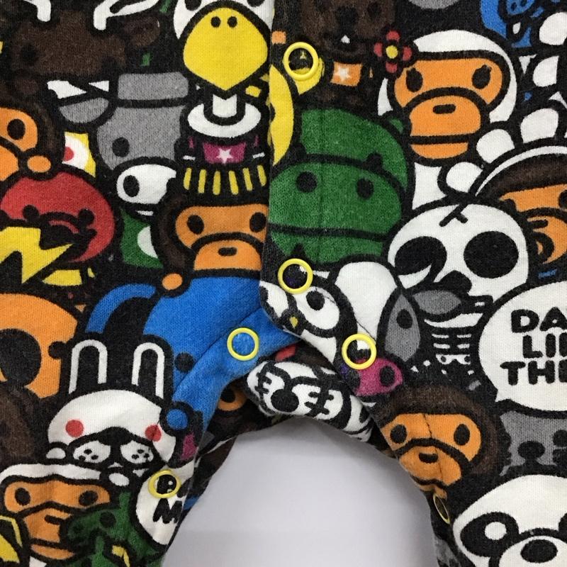 アベイシングエイプ A BATHING APE ワンピース・ドレス・オールインワン ワンピース・ドレス・オールインワン ベビー ロンパース 長袖 80cm マイロ BABY MILO 80cm 総柄 マルチカラー / マルチカラー /  ボーイズ USED 古着 中古 10146603