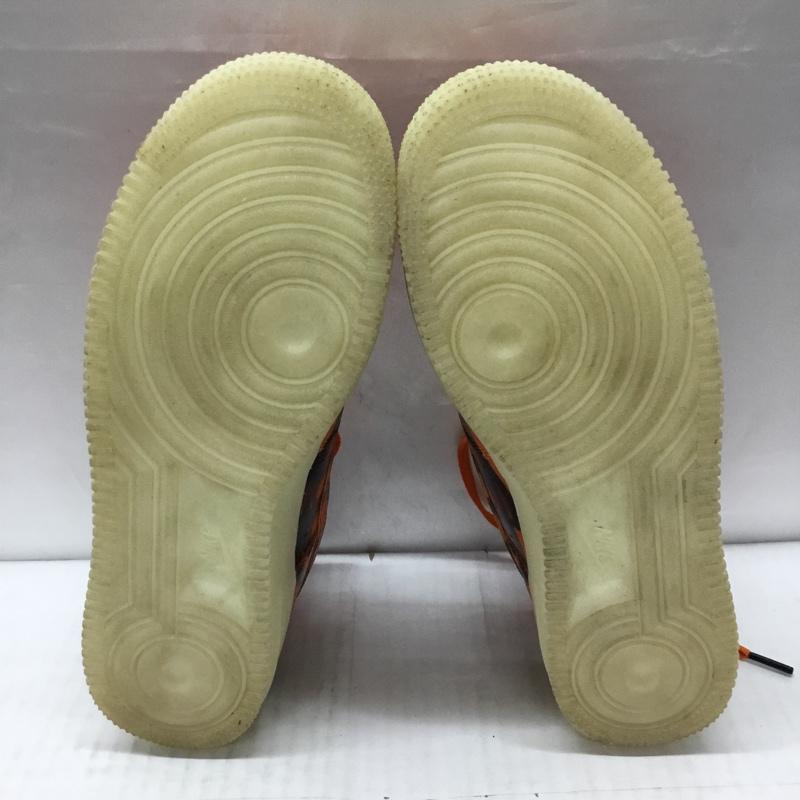 ナイキ NIKE スニーカー スニーカー CU8067-800 AIR FORCE 1 07 SKELETON QS 26.5cm 箱有 26.5cm ロゴ、文字 橙 / オレンジ / X 黒 / ブラック /  メンズ USED 古着 中古 10107845