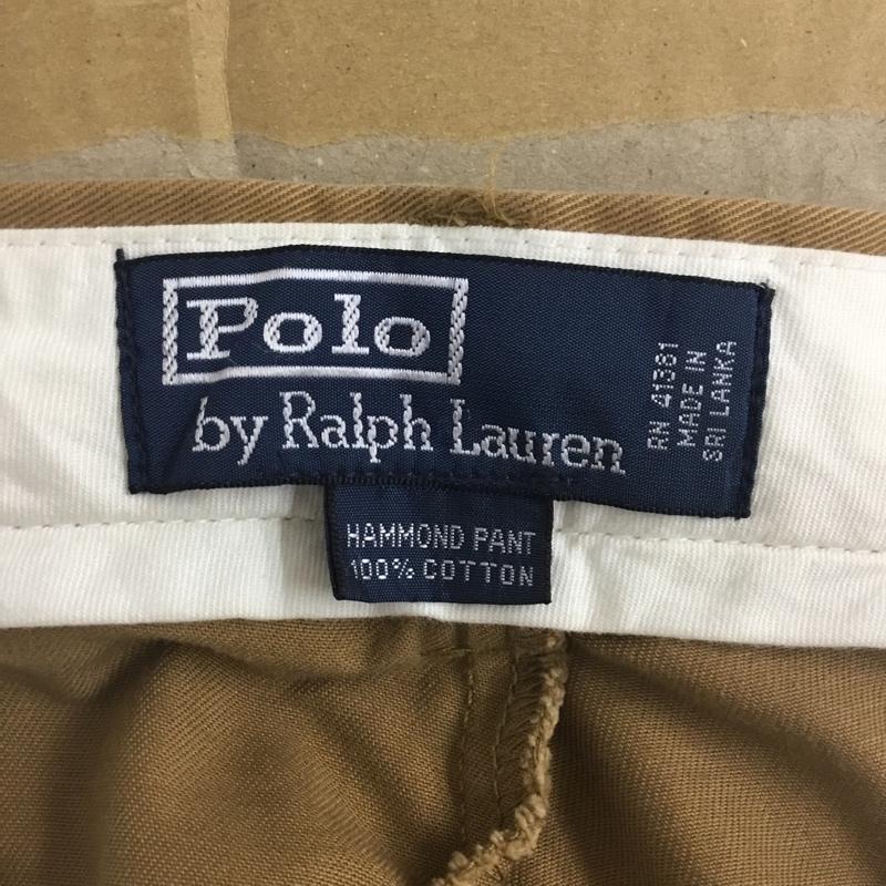 ポロバイラルフローレン Polo by RALPH LAUREN パンツ チノパン チノパン カジュアルパンツ ワイドパンツ ストレートパンツ 35インチ 無地 ベージュ / ベージュ /  メンズ USED 古着 中古 10120688