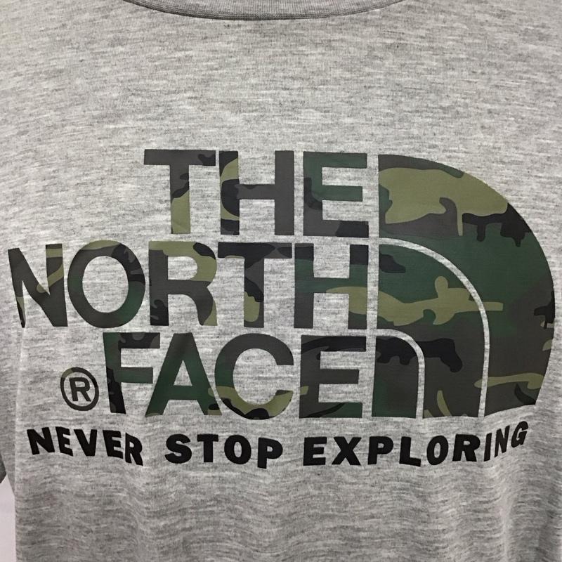 ザノースフェイス THE NORTH FACE Tシャツ 半袖 nt31622 トレッキング半袖Tシャツ 半袖カットソー プリントTシャツ XL ロゴ、文字 灰 / グレー /  メンズ USED 古着 中古 10127424