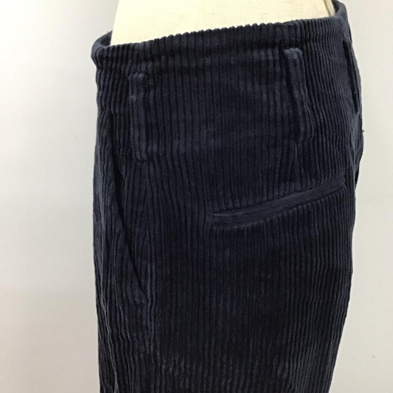 ザラ ZARA パンツ ワークパンツ、ペインターパンツ コーデュロイパンツ ワイドパンツ ストレートパンツ カジュアルパンツ S 無地 紺 / ネイビー /  レディース USED 古着 中古 10122543