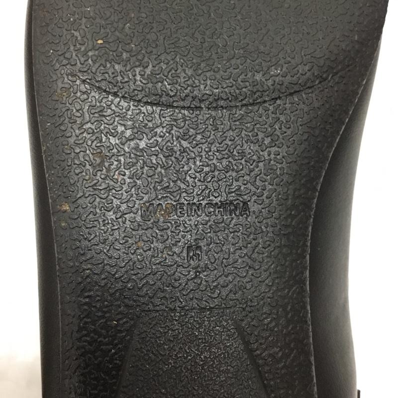 ニコアンド niko and... パンプス パンプス レースアップフラットパンプス M 無地 黒 / ブラック /  レディース USED 古着 中古 10117140