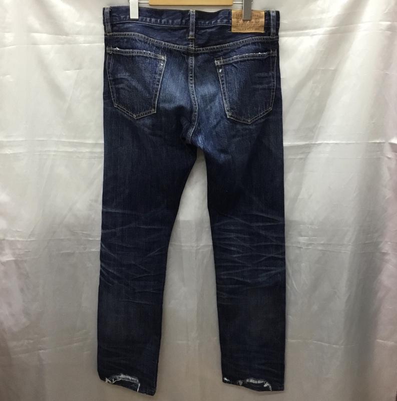 ポロラルフローレン POLO RALPH LAUREN パンツ デニム、ジーンズ 41381 W33 L32 33インチ ダメージ加工 インディゴ / インディゴ /  メンズ USED 古着 中古 10111391
