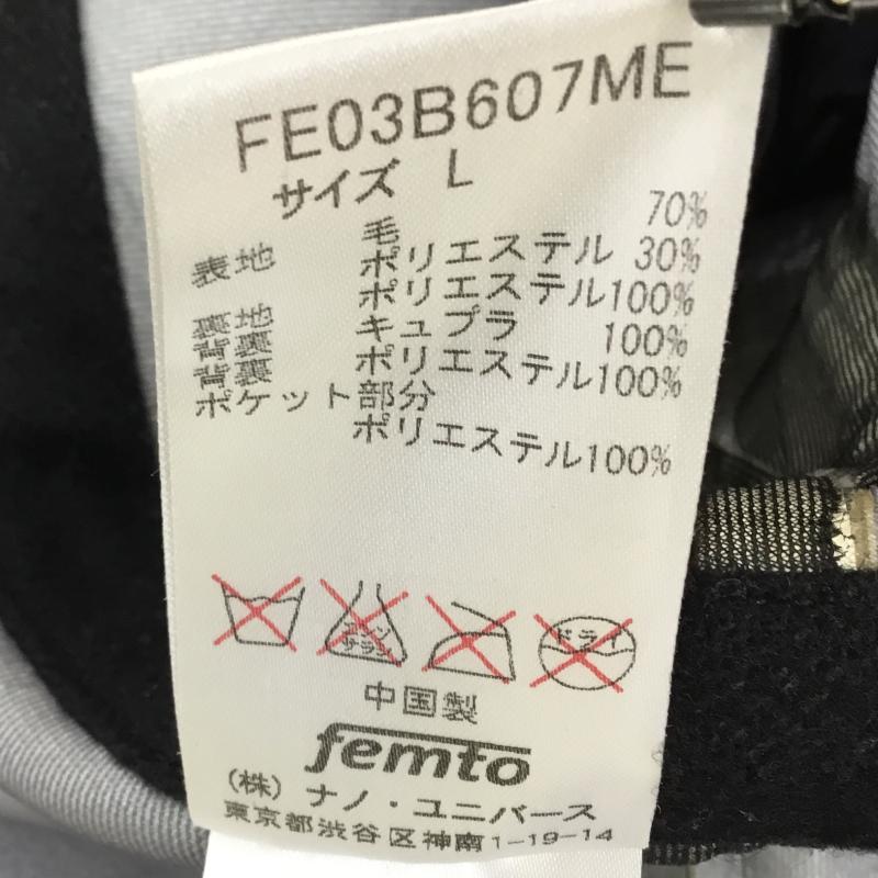 ナノユニバース nano・universe ジャケット、上着 ジャケット、ブレザー FE03B607ME L 無地 黒 / ブラック /  メンズ USED 古着 中古 10143147