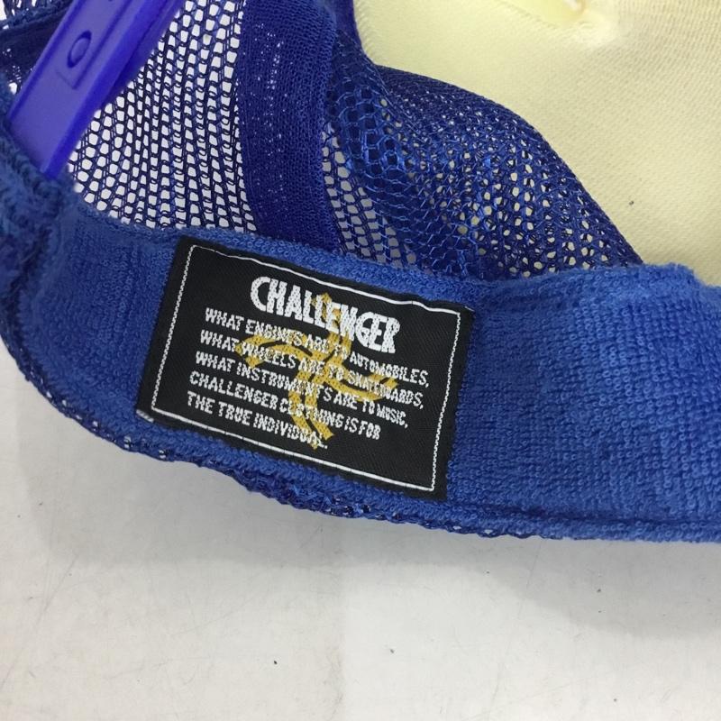チャレンジャー CHALLENGER 帽子 キャップ メッシュキャップ W.A.Y CHALLENGER CAP ロゴ、文字 青 / ブルー /  メンズ USED 古着 中古 10138040