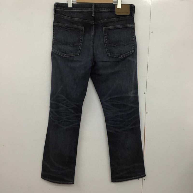 アメリカンイーグル AMERICANEAGLE パンツ デニム、ジーンズ デニムパンツ ワイドパンツ カジュアルパンツ ストレッチパンツ 34 ダメージ加工 インディゴ / インディゴ /  メンズ USED 古着 中古 10148175