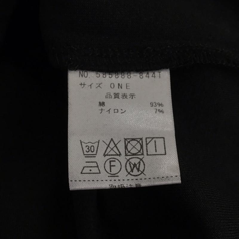 ローフ loaf カットソー 長袖 585888-844T 袖口フリル ONE SIZE 無地 黒 / ブラック /  レディース USED 古着 中古 10143839