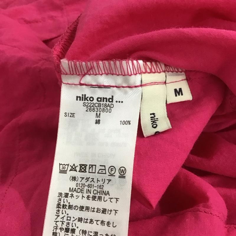 ニコアンド niko and... シャツ、ブラウス 長袖 M 無地 桃 / ピンク /  レディース USED 古着 中古 10132768