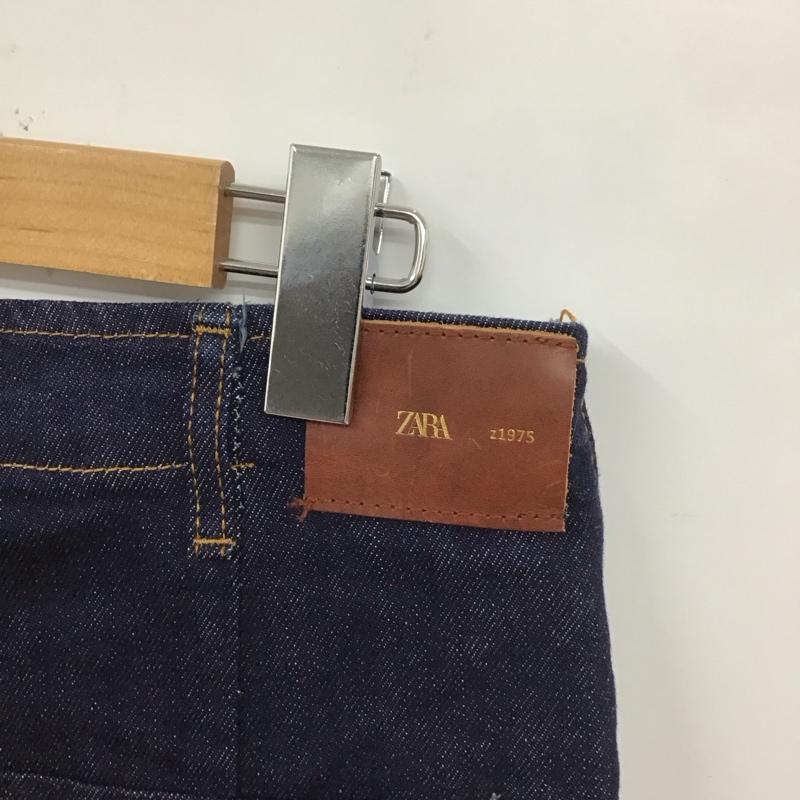 ザラ ZARA パンツ デニム、ジーンズ デニムパンツ ストレートパンツ ワイドパンツ カジュアルパンツ 36 無地 インディゴ / インディゴ /  レディース USED 古着 中古 10113271