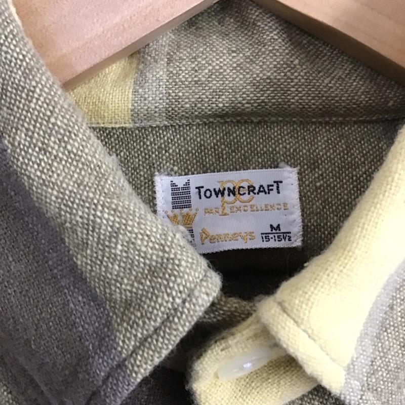 タウンクラフト TOWNCRAFT シャツ、ブラウス 長袖 長袖シャツ チェックシャツ カラーシャツ ボタンダウンシャツ M チェック マルチカラー / マルチカラー /  メンズ USED 古着 中古 10128672