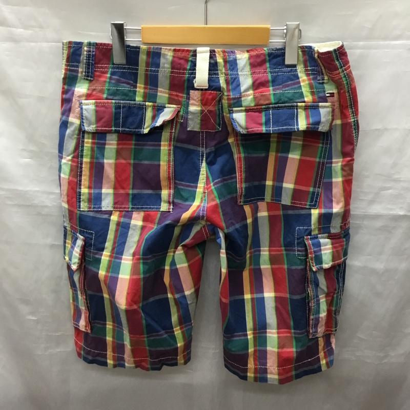 トミーヒルフィガー TOMMY HILFIGER パンツ ショートパンツ カーゴパンツ 34 チェック マルチカラー / マルチカラー /  メンズ USED 古着 中古 10118931