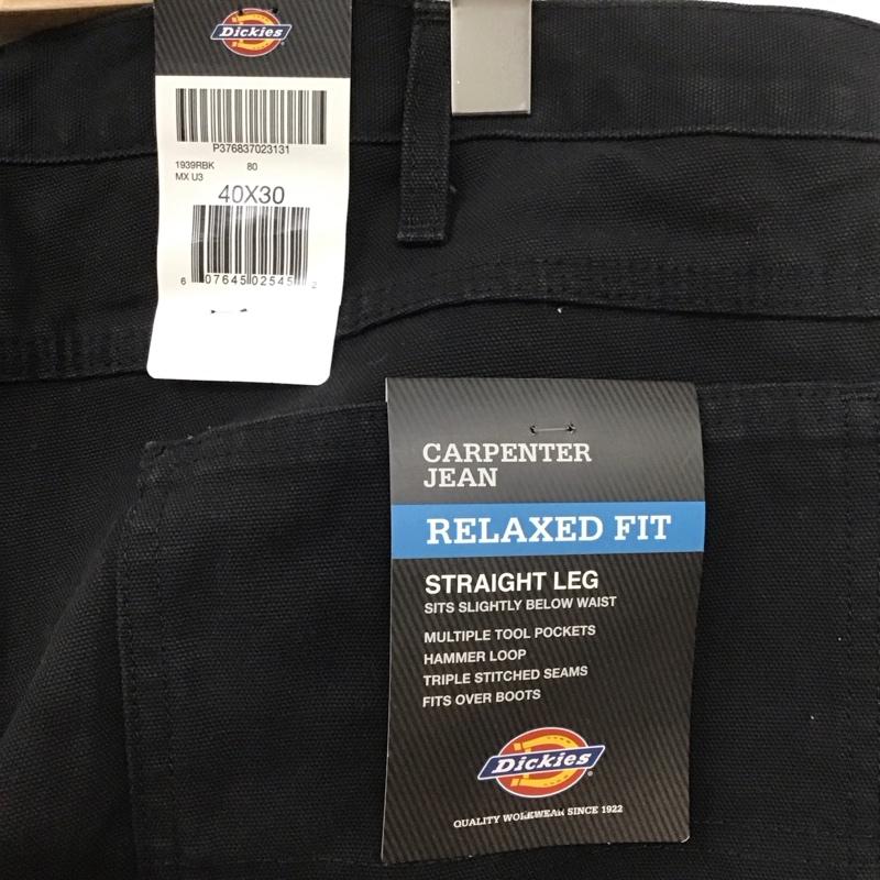 ディッキーズ Dickies パンツ ワークパンツ、ペインターパンツ ワークパンツ ワイドパンツ カジュアルパンツ 40 無地 黒 / ブラック /  メンズ USED 古着 中古 10110443