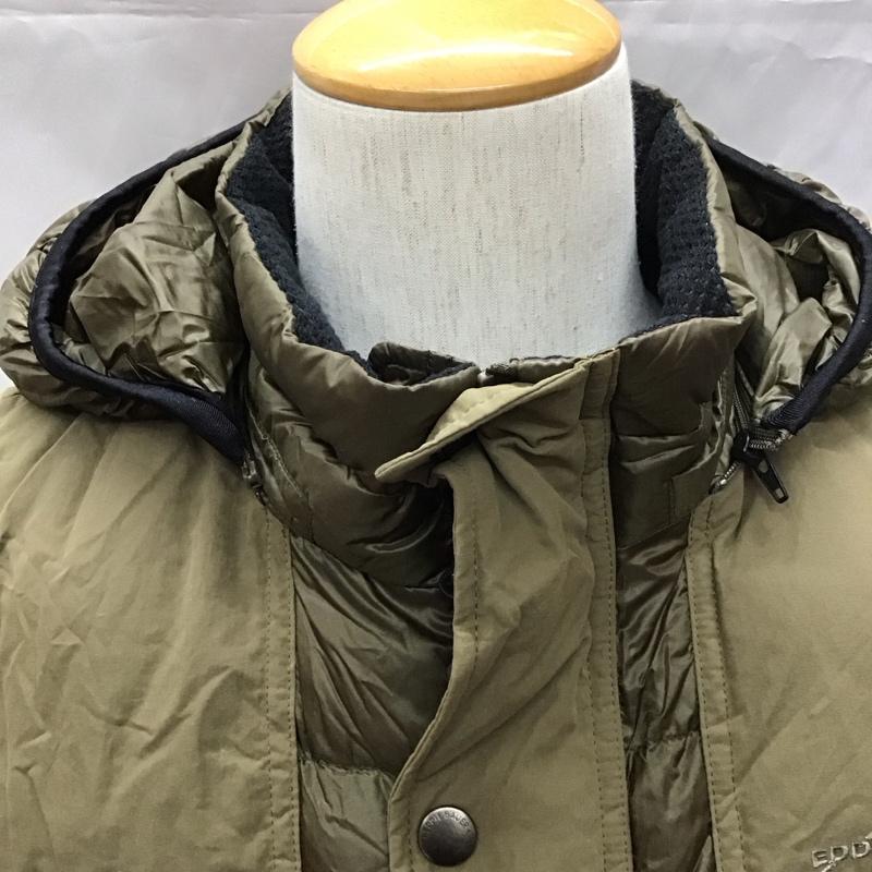 エディーバウアー Eddie Bauer ジャケット、上着 ジャンパー、ブルゾン ジップアップジャケット ジャンパー ジャケット ダウンジャケット アウター M ロゴ、文字 カーキ / カーキ /  メンズ USED 古着 中古 10110766