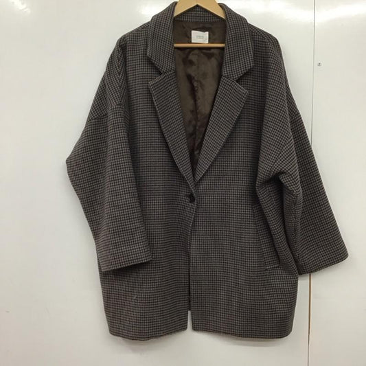 ローリーズファーム LOWRYS FARM ジャケット、上着 ジャケット、ブレザー ロングジャケット アウター ロングコート FREE チェック マルチカラー / マルチカラー /  レディース USED 古着 中古 10145414