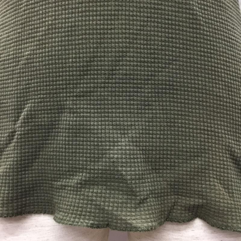 ジチピ gicipi カットソー 長袖 長袖カットソー クルーネックカットソー ロングスリーブカットソー ワッフルカットソー 3 無地 カーキ / カーキ /  メンズ USED 古着 中古 10114126