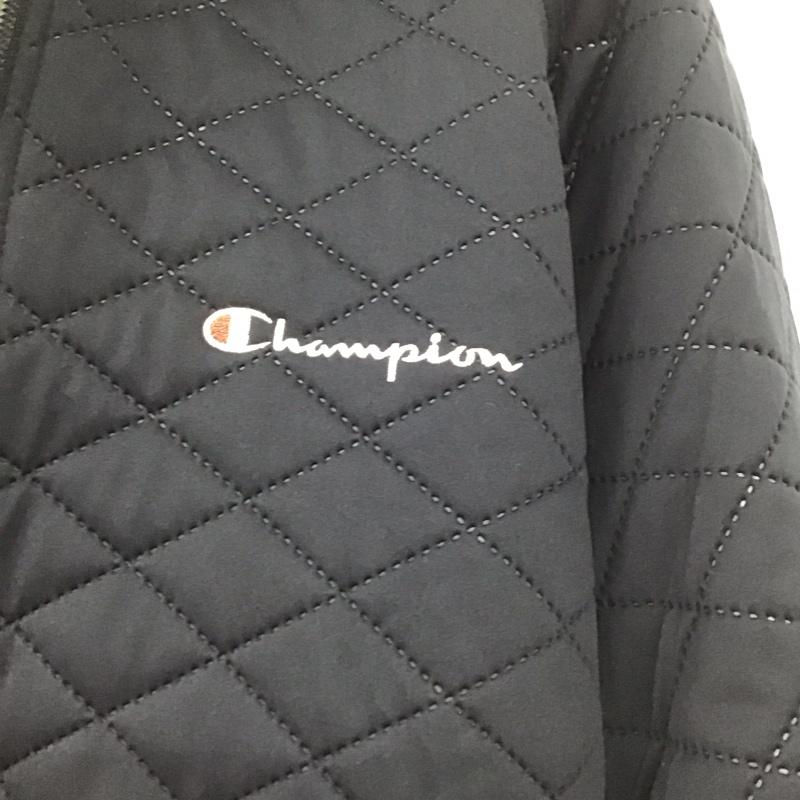 チャンピオン Champion パーカー 長袖 c3-ss613 ジップアップパーカー アウター M ロゴ、文字 紺 / ネイビー /  メンズ USED 古着 中古 10145274