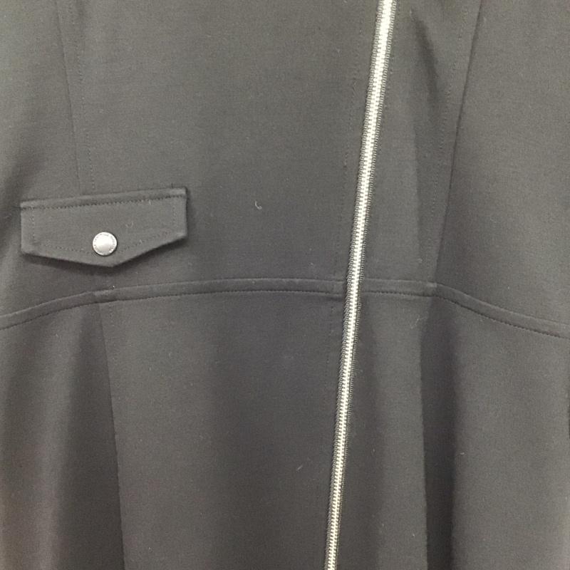 ソブ SOV. コート コート一般 0501-640-183 ライダースコートワンピ 2WAY ワンピース 38 無地 黒 / ブラック /  レディース USED 古着 中古 10144375