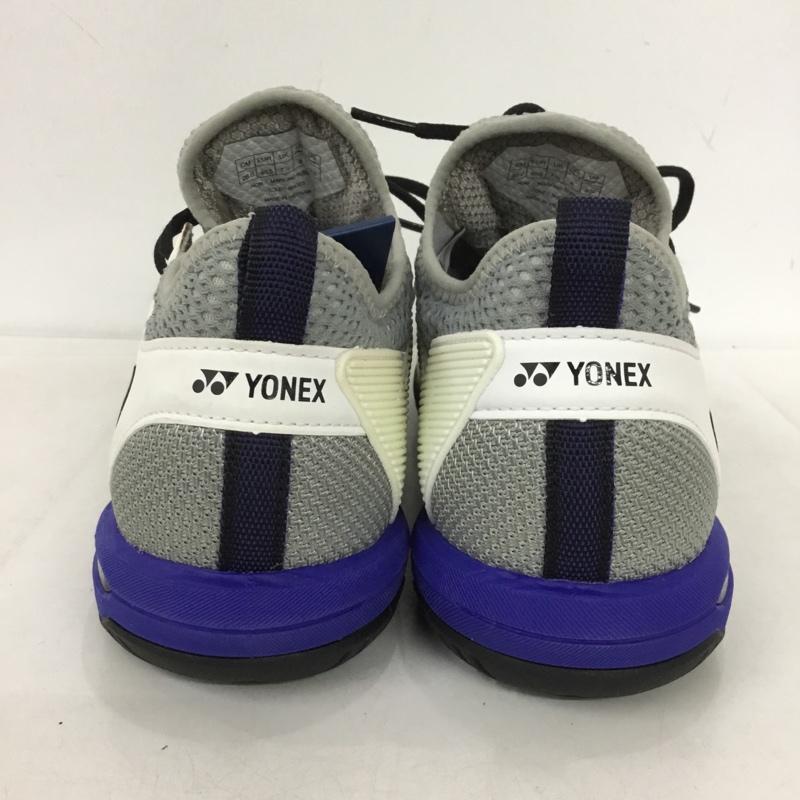 ヨネックス YONEX スニーカー スニーカー SHTF3MGC パワークッションフュージョンレブ3メンGC テニスシューズ 箱有 26cm 26.0cm ロゴ、文字 白 / ホワイト / X 黒 / ブラック / X 青 / ブルー /  メンズ USED 古着 中古 10149916