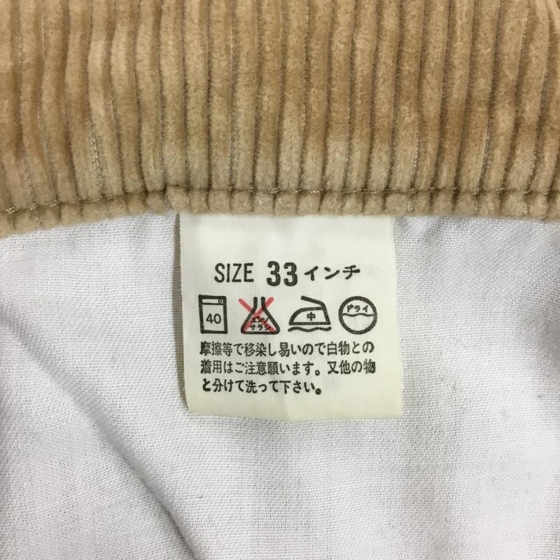 リーバイストラウスアンドコー Levi Strauss & co. パンツ デニム、ジーンズ コーデュロイパンツ ワイドパンツ ストレートパンツ 90s 日本製 太畝 33インチ 無地 ベージュ / ベージュ /  メンズ USED 古着 中古 10116230