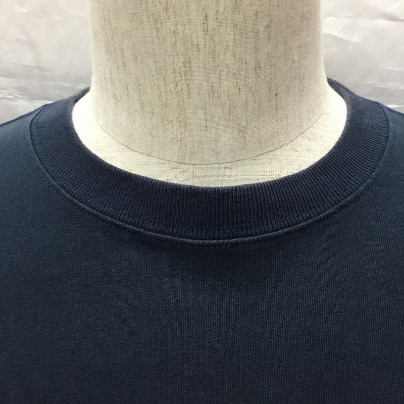 チャンピオン Champion Tシャツ 半袖 半袖カットソー プリントTシャツ クルーネックカットソー M ロゴ、文字 紺 / ネイビー /  メンズ USED 古着 中古 10113292