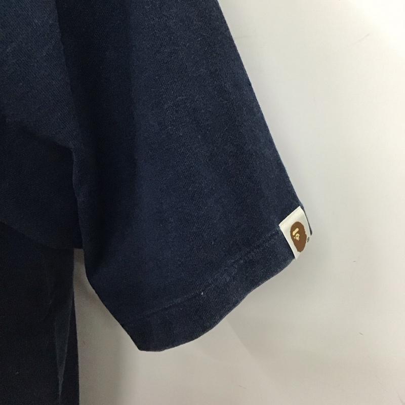 アベイシングエイプ A BATHING APE Tシャツ 半袖 マイロ 王冠 XL プリント 紺 / ネイビー /  メンズ USED 古着 中古 10116332