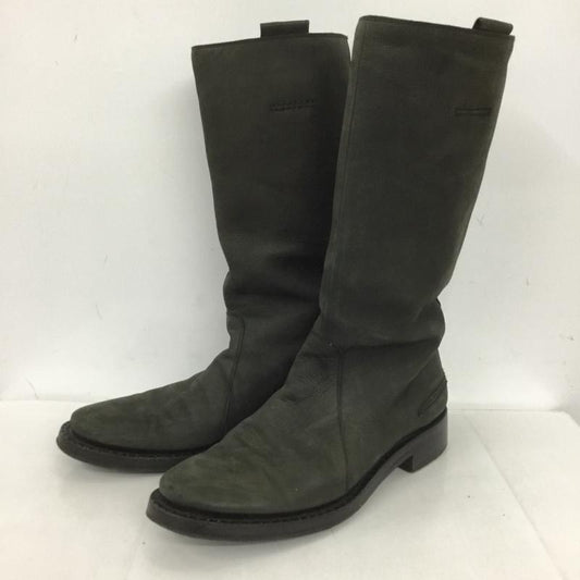 ディオールオム Dior homme ブーツ 一般 10HBM ペコスブーツ ロングブーツ 43 無地 灰 / グレー /  メンズ USED 古着 中古 10124612