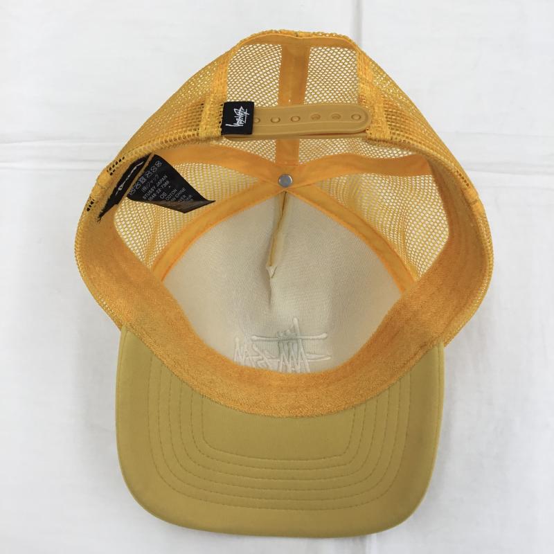 ステューシー STUSSY 帽子 キャップ FREE ロゴ、文字 黄 / イエロー /  メンズ USED 古着 中古 10124389
