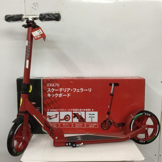 古着 USED ファッション小物 ファッション小物 FXA70 スクーデリア フェラーリ キックボード キックスケーター ビッグホイール 箱有 ロゴ、文字 赤 / レッド /  メンズ USED 古着 中古 10129540