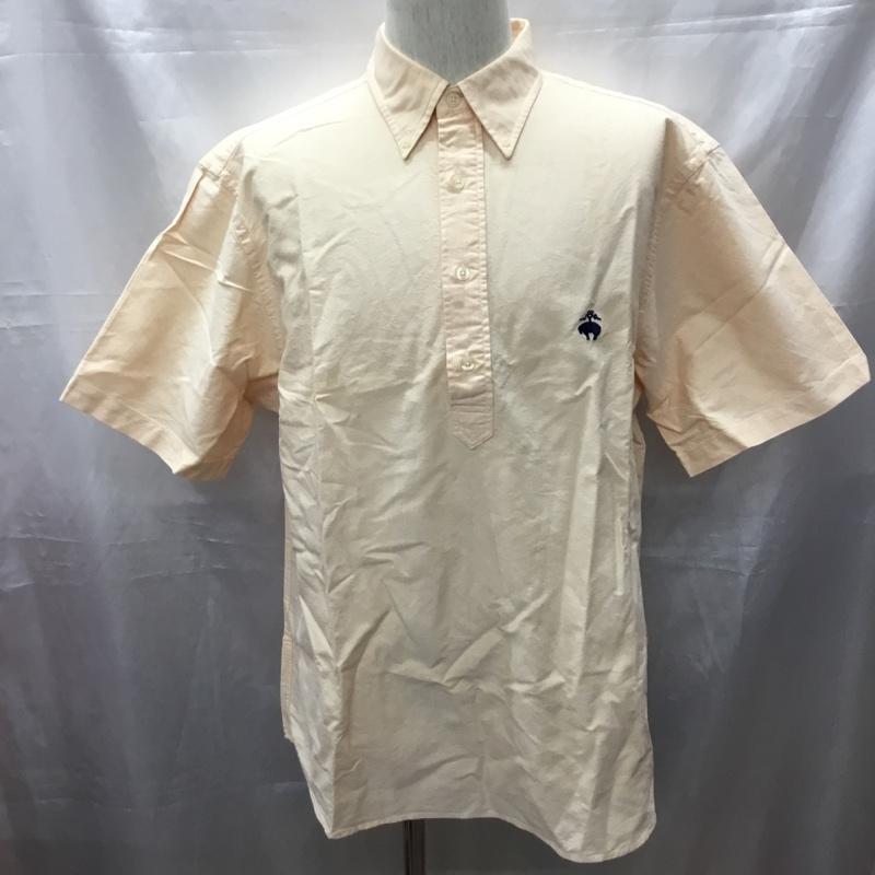 ブルックスブラザーズ BROOKS BROTHERS シャツ、ブラウス 半袖 ボタンダウン コットン プルオーバー M ワンポイント 橙 / オレンジ /  メンズ USED 古着 中古 10111584