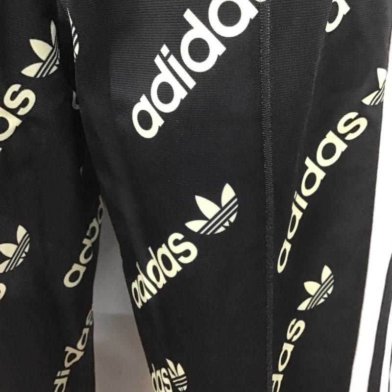 アディダスオリジナルス adidas originals ボトムス ボトムス hm4883 AdibreakMonogramTrackPants ワイドパンツ ジャージ ロゴ、文字 白 / ホワイト / X 黒 / ブラック /  レディース USED 古着 中古 10105823