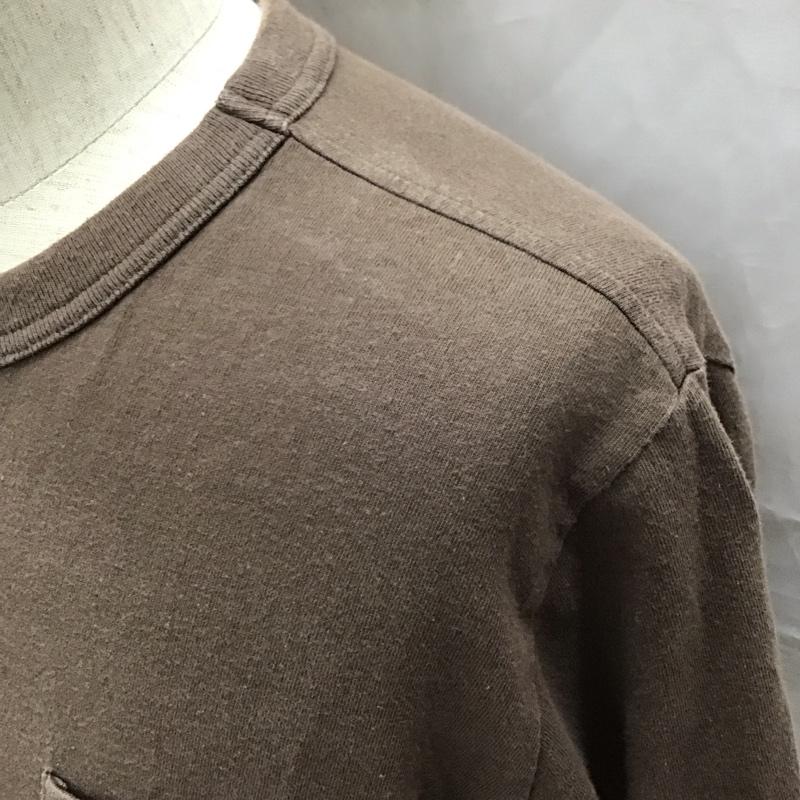 チャンピオン Champion Tシャツ 半袖 C8-M305R SHORTSLEEVEPOCKETT-SHIRT 半袖カットソー 無地Tシャツ クルーネックカットソー M 無地 茶 / ブラウン /  メンズ USED 古着 中古 10116969