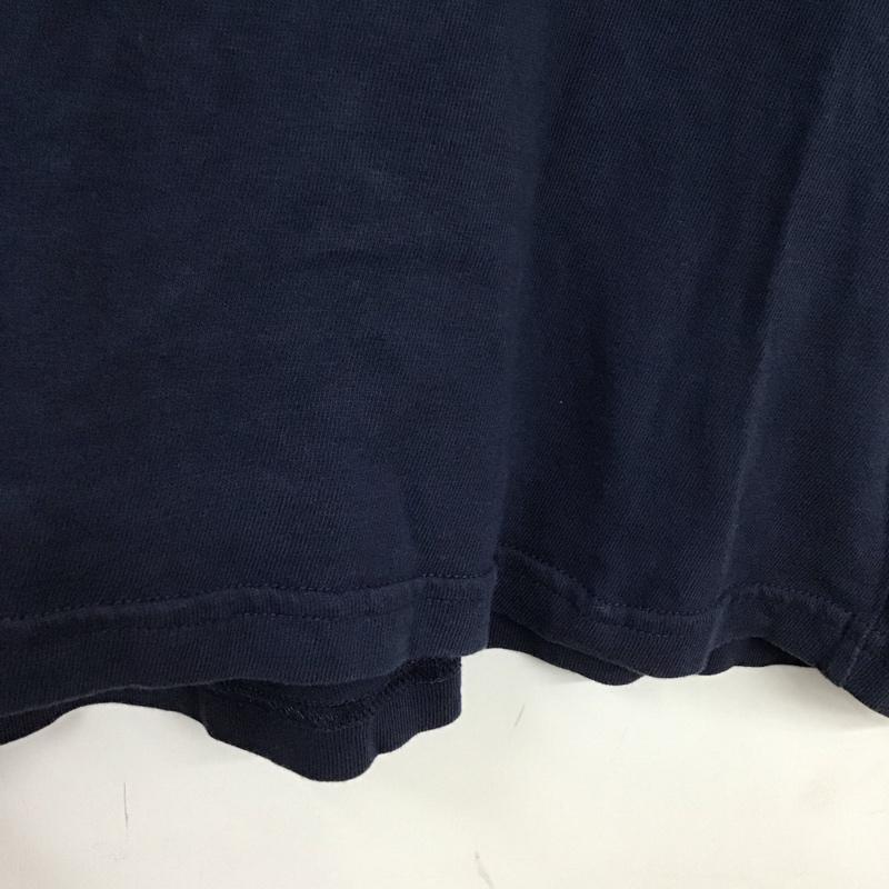 ザノースフェイス THE NORTH FACE Tシャツ 半袖 半袖カットソー プリントTシャツ クルーネックカットソー ロゴ、文字 紺 / ネイビー /  メンズ USED 古着 中古 10134681