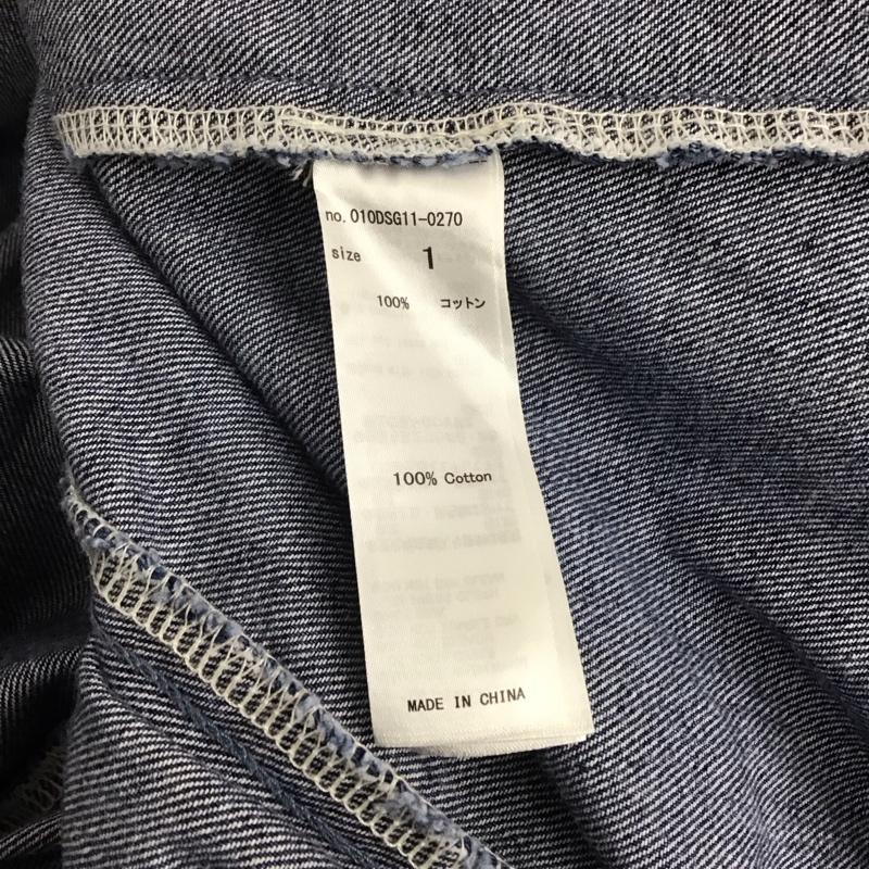 マウジー MOUSSY ワンピース ロングスカート 010DSG11-0270 COCOON SLEEVE FLARE DRESS デニム 長袖 1 無地 青 / ブルー /  レディース USED 古着 中古 10142230