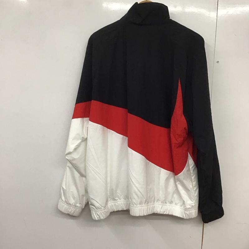 ナイキ NIKE ジャケット、上着 ジャンパー、ブルゾン ar3133-011 BIGSWOOSHWOVENJACKETMHBRSTMT ナイロンジャケット XL ロゴ、文字 黒 / ブラック / X 白 / ホワイト / X 赤 / レッド /  メンズ USED 古着 中古 10142870